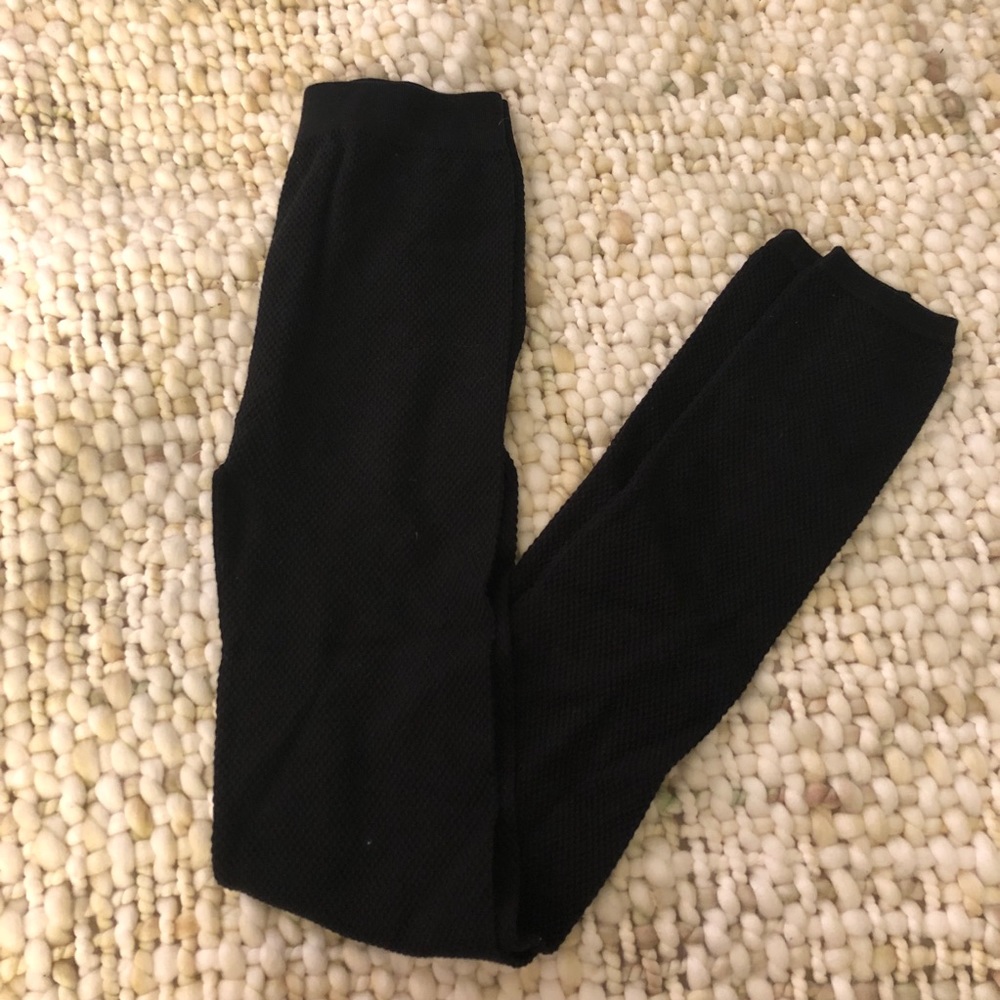 Black Quilted Leggings